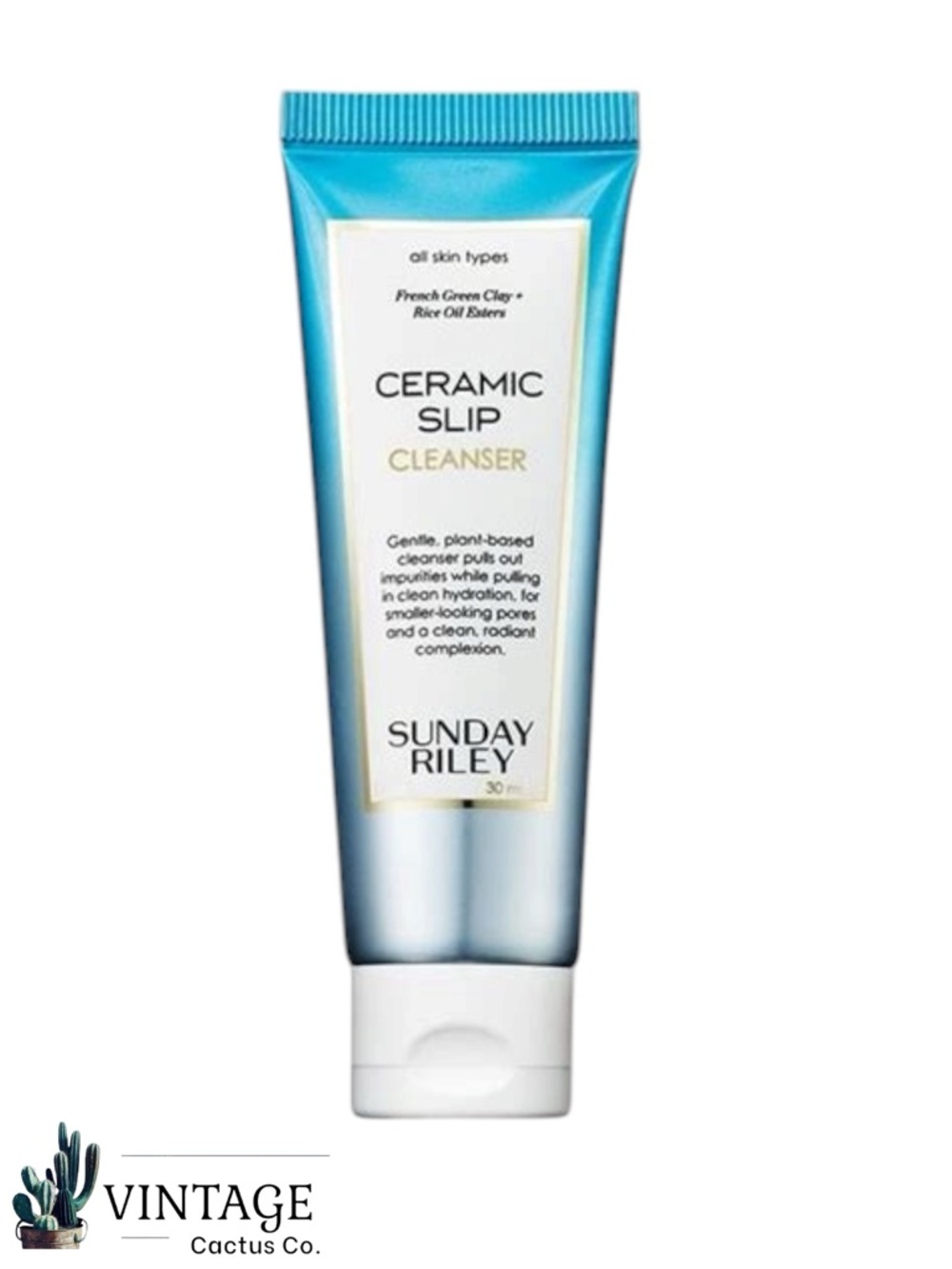 New! Sunday Riley Ceramic Slip Cleanser ~ 1 fl oz